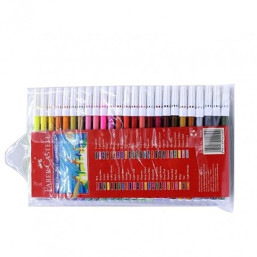 Faber Castell - Fibre Tip Colour Markers 50 Pcs